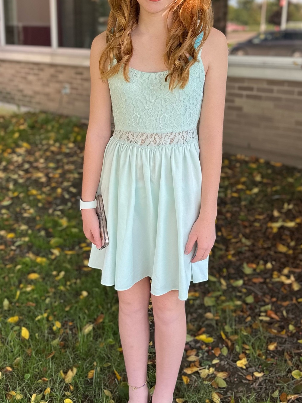 Hoco Homecoming Divided H&M lace dress